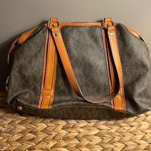 Michael Kors Coated Canvas Leather Handbag